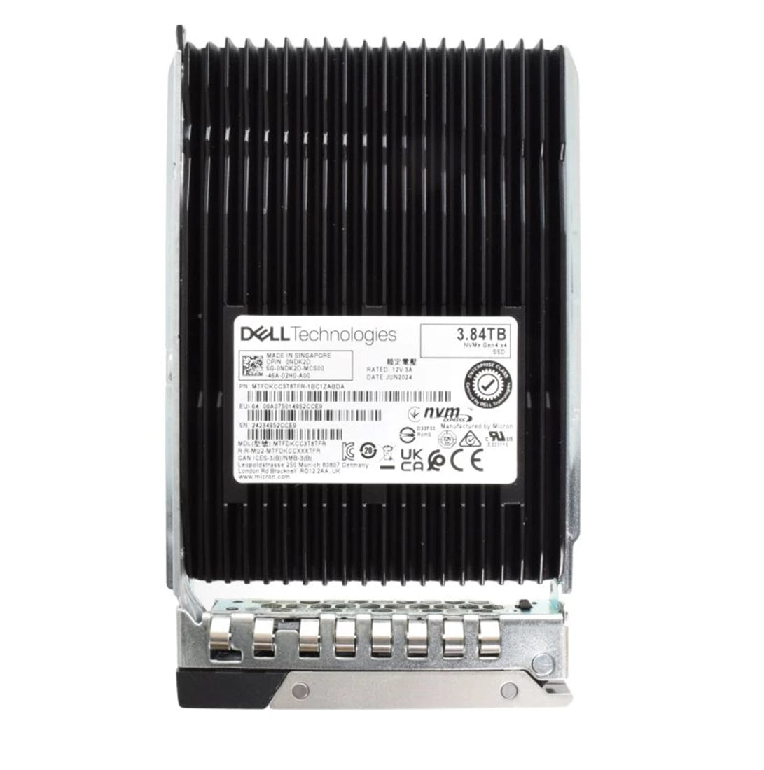 Dell NDK2D 3.84TB DC NVMe Read Intensive U.2 SFF Solid State Drive | USED