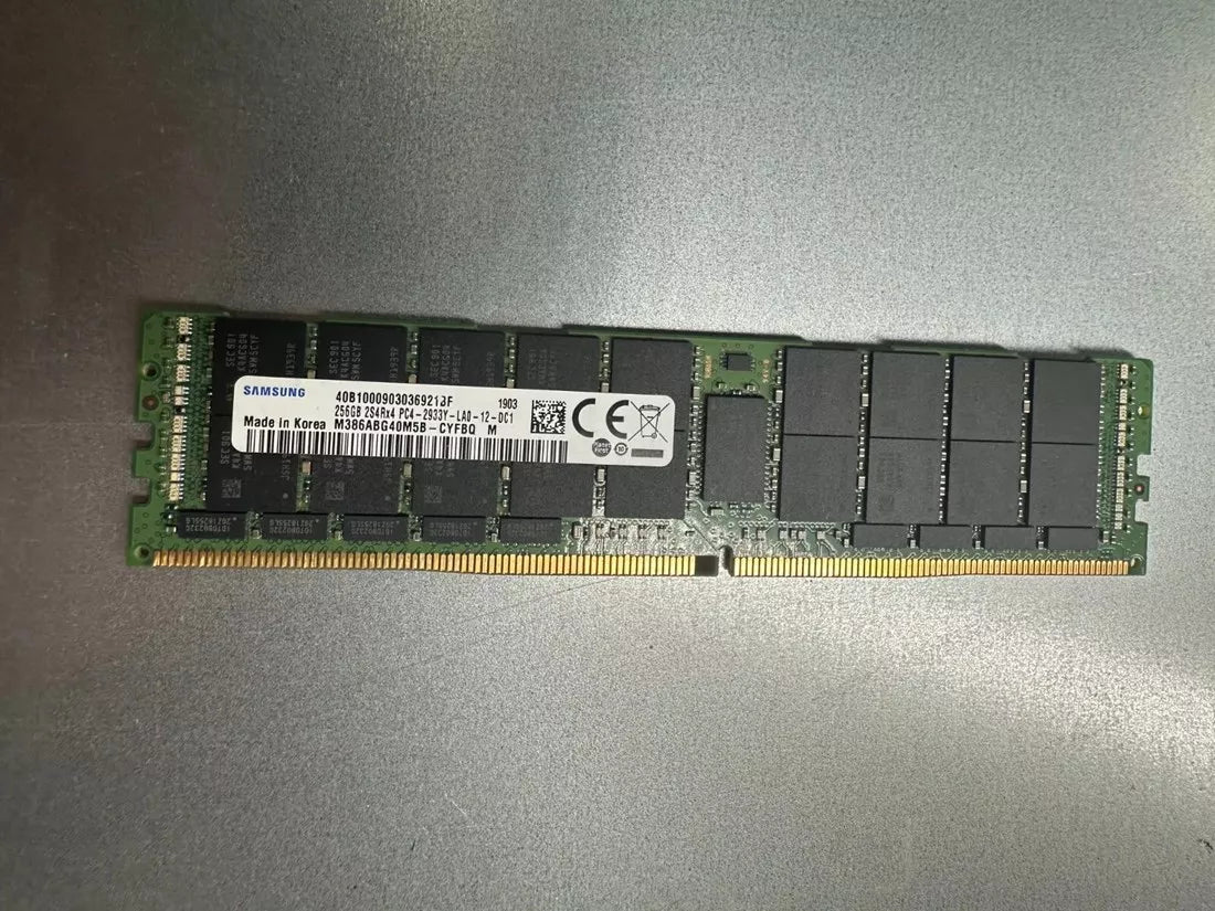 Mémoire Samsung M386ABG40M5B-CYFCQ 256 Go PC4-23400 DDR4-2933Mbps 8RX4 ECC | UTILISÉ