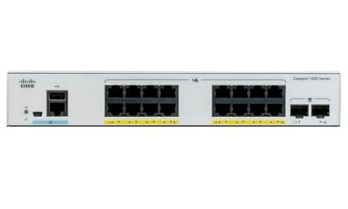 Cisco - C1000-16P-2G-L Catalyst C1000-16P 乙太網路 <tc>交換機</tc> 16 埠參考 | 二手