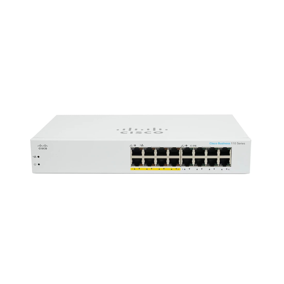Cisco CBS110-16PP CBS110 Gigabit Ethernet L2 non géré Alimentation via Ethernet (PoE) 1U Réf | UTILISÉ