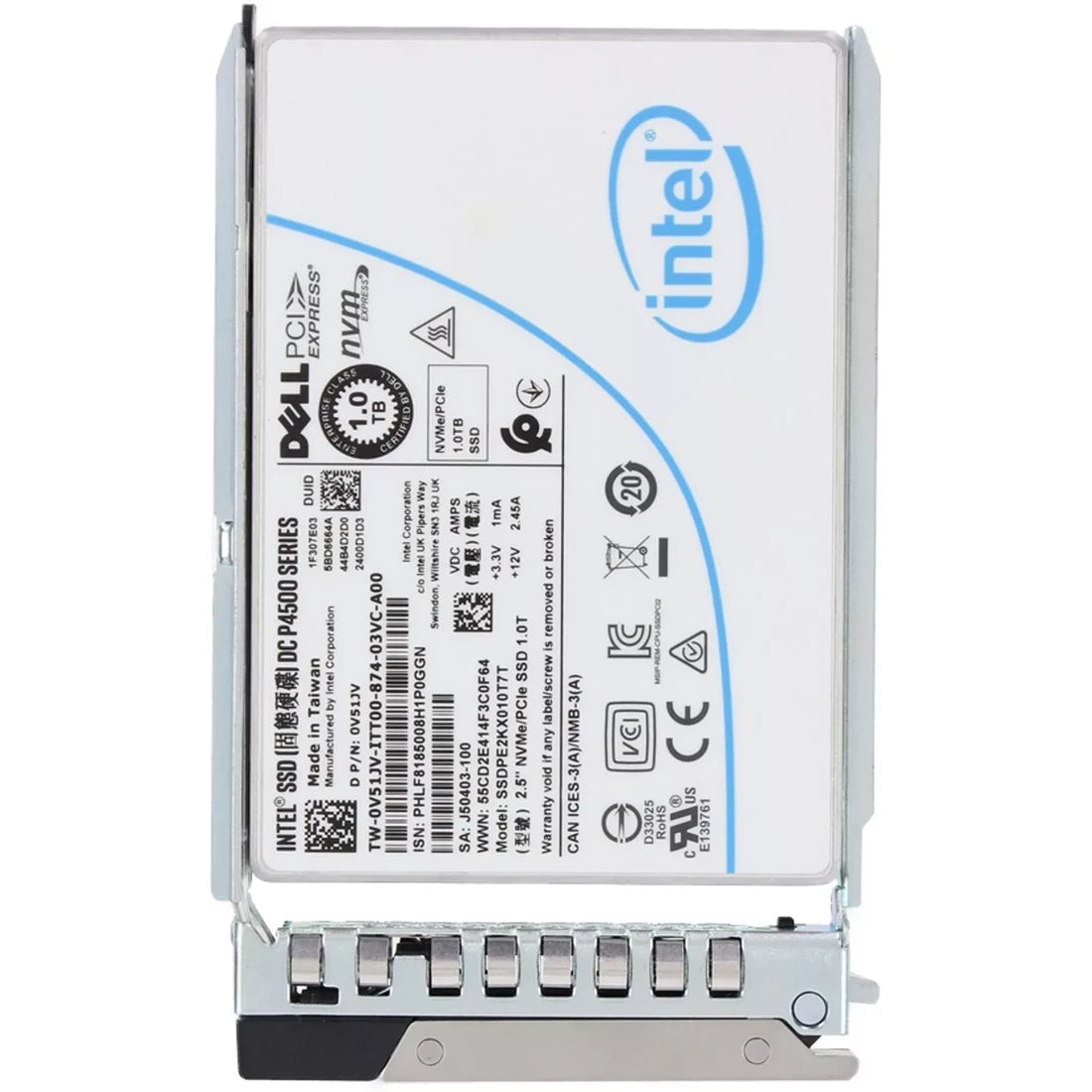 Dell V51JV 1TB RI TLC NVMe PCIe Gen3.1 x4 2.5Inch SSD with Tray | USED