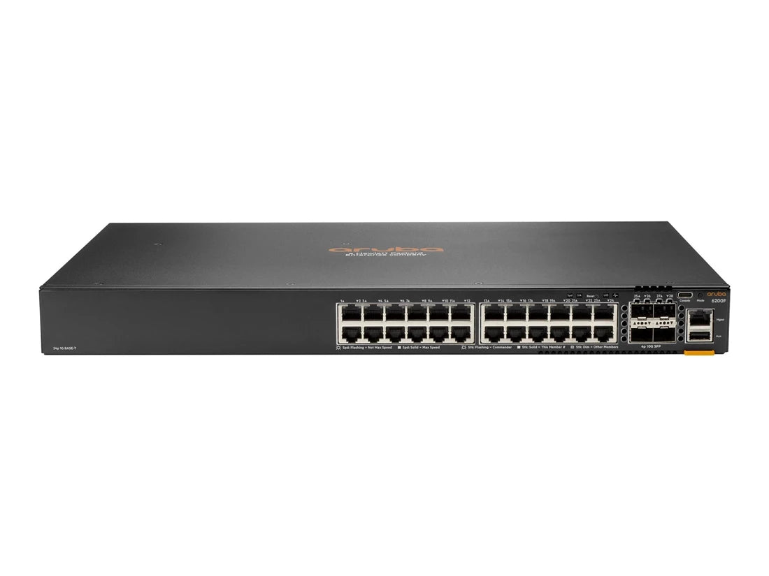 HPE JL725-61221 Aruba 6200F 24G Classe 4 PoE 4SFP+ 370W <tc>Switch</tc> Neuf | Occasion