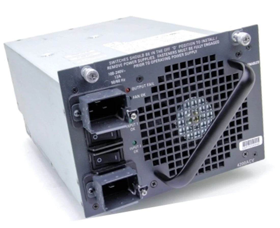 Cisco PWR-C45-4200ACV/2 4500/4500E 데이터+POE 4200W AC 듀얼 입력 PSU | 사용된