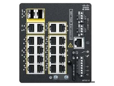 Cisco IE-3100-18T2C-CC-E with 18GE Copper 2GE Combo Fixed System Network Essentials | USED
