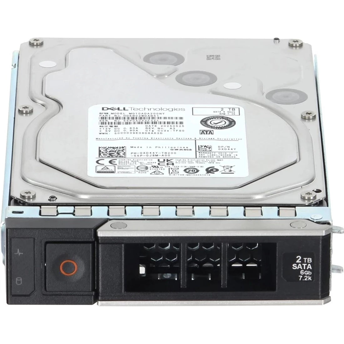 東芝 MG10ADA200NY 2TB 7.2K SATA-6Gbps 512n 256MB 3.5" ハードドライブ | 中古 メイン画像