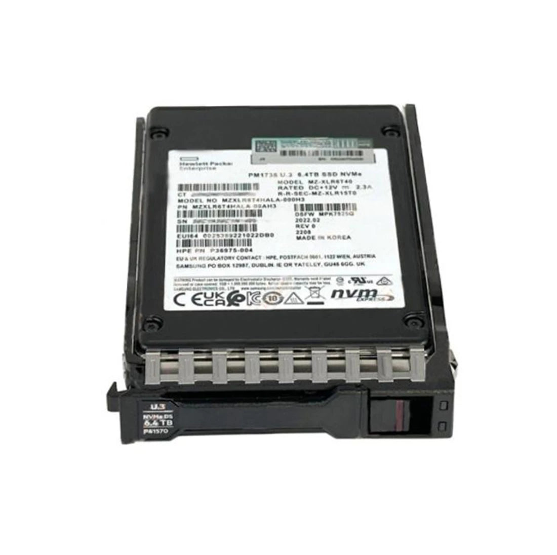 HPE P36975-004 PM1735 6.4TB 혼합 사용 SSD PCI Express NVMe 4.0 | 사용된