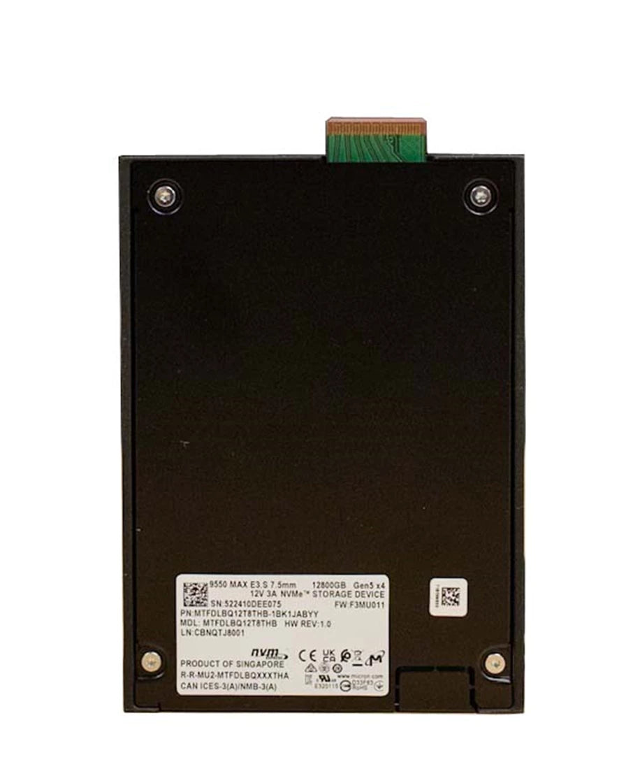 Micron 9550 Max MTFDLBQ12T8THB-1BK1DABYY SSD 12.8 TB Pci Express 5.0 x4 (NVMe) Brand New | USED Main image