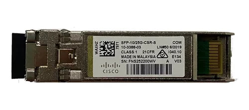 思科 10-3388-03 LC 多模式 SFP28 25 Gbps 收發器 |用過的 主圖