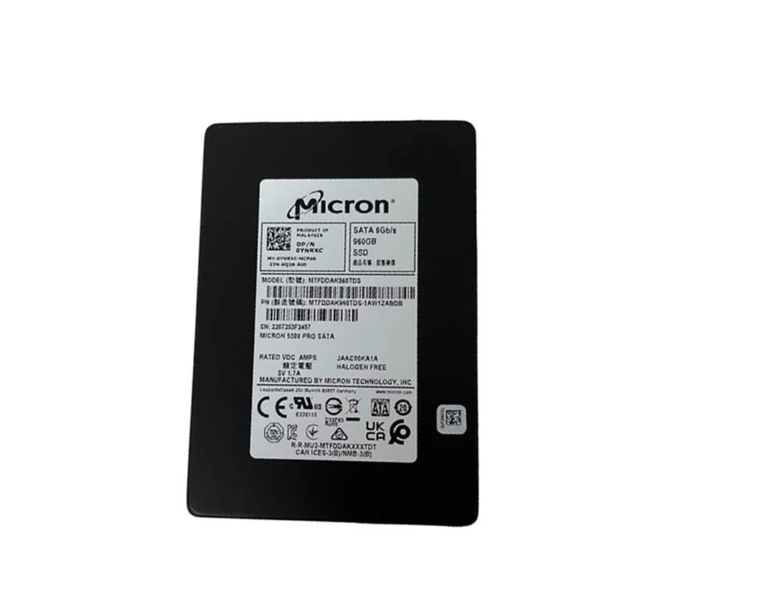 Micron 5300 Pro MTFDDAK960TDS-1AW1ZABDB SSD 960 GB SATA 6Gb/s 戴爾原廠全新 | 二手