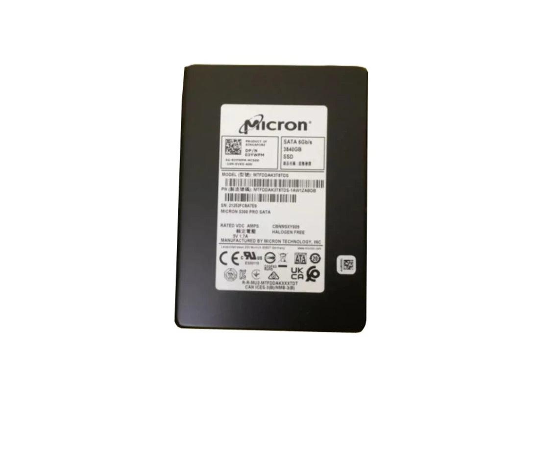 Micron 5300 PRO MTFDDAK3T8TDS-1AW1ZABDB SSD 3.84 TB SATA 6Gb/s DELL OEM | USED Main image