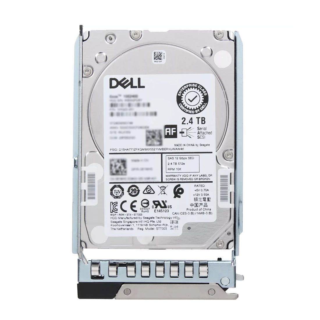 델 74D0G 2.4TB SED 10K SAS 12Gbps 512e 256MB 2.5" 핫플러그 방식 하드디스크 (트레이 포함) | 중고 메인 이미지