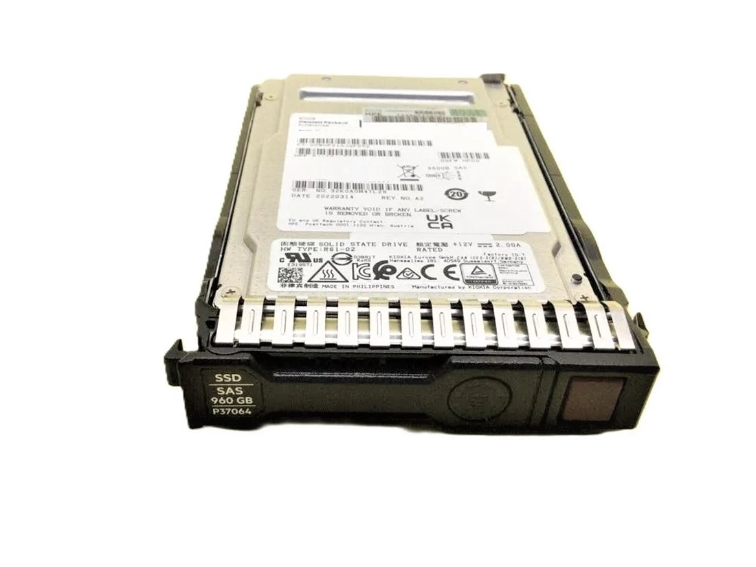 HPE VO000960RXRQL 960GB SAS-12Gbps Read Intensive 2.5Inch SC Sff SSD | USED Main image