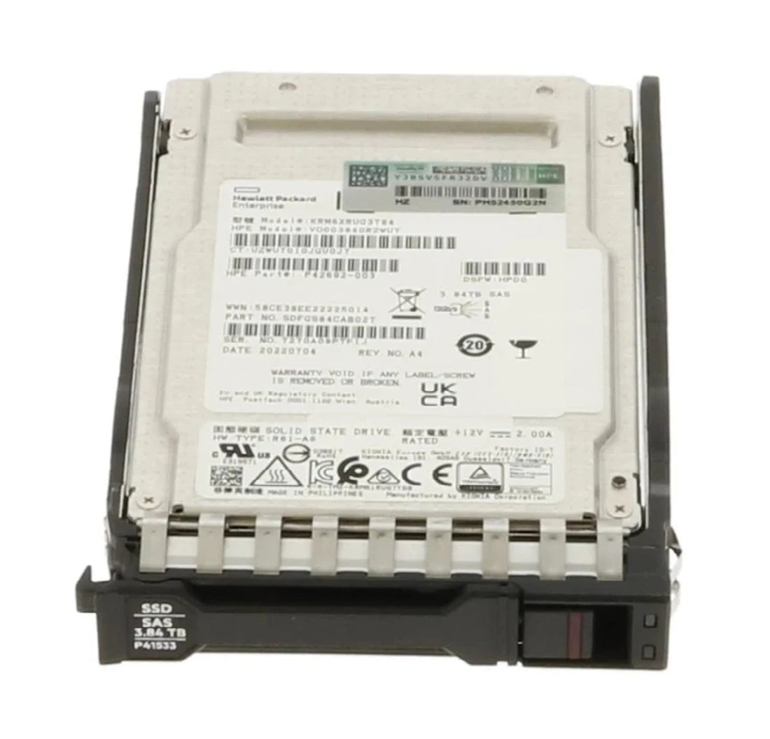 HPE VO0038400RZWUT 3,84 TB SAS 12G RI BC 2.5" Sff SSD-F/S | GEBRAUCHT Hauptbild