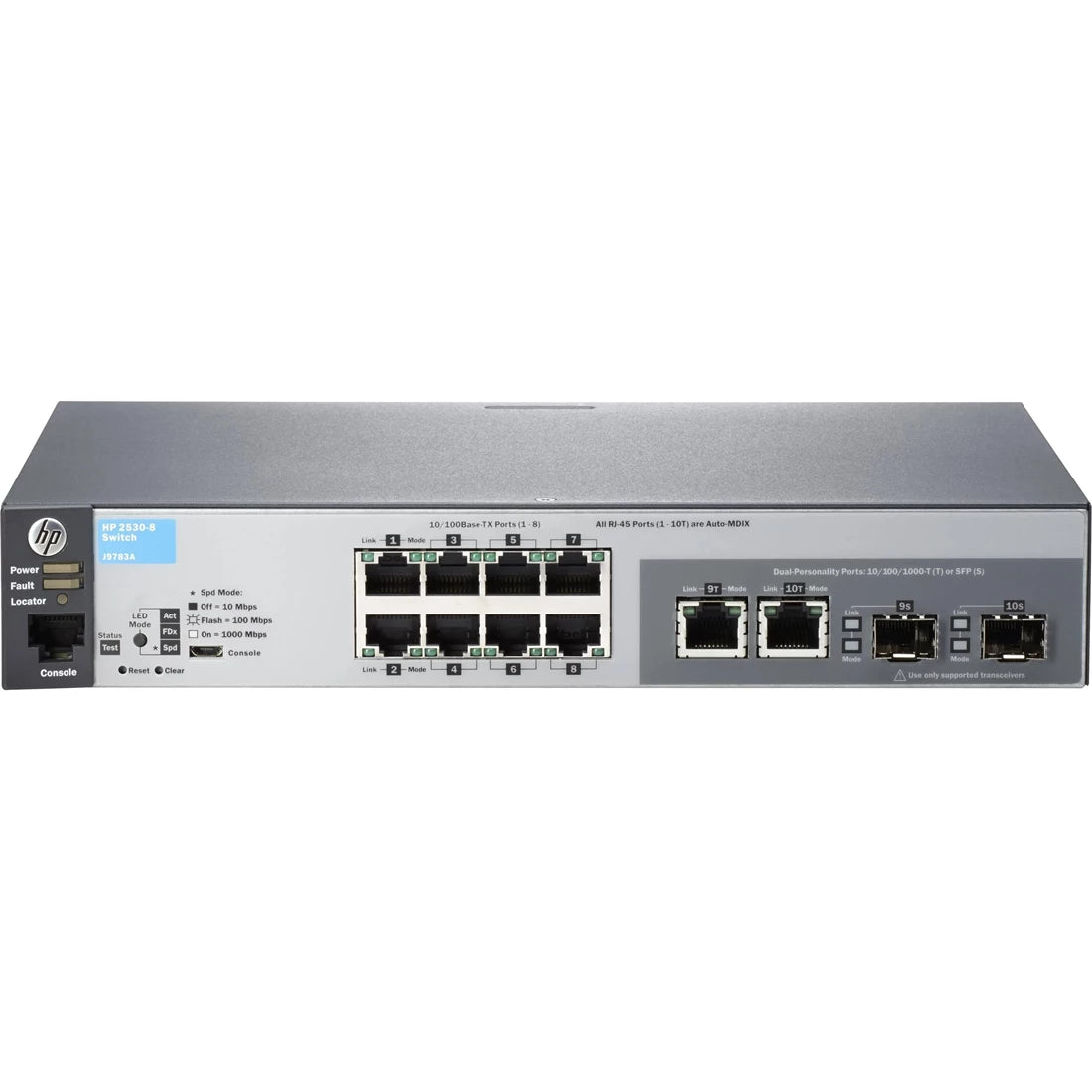 HPE J9783A#ABA 2530-8 乙太網路 8 埠管理型交換機 <tc>交換機</tc> 全新 | 二手 主圖