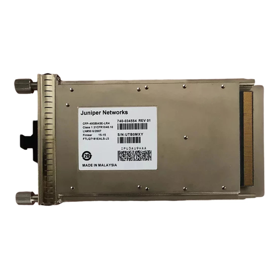 Juniper Networks 740-034554 40GBASE-LR4 CFP pluggable module compliant with IEEE 802.3ba | USED CLEAN TESTED Main image