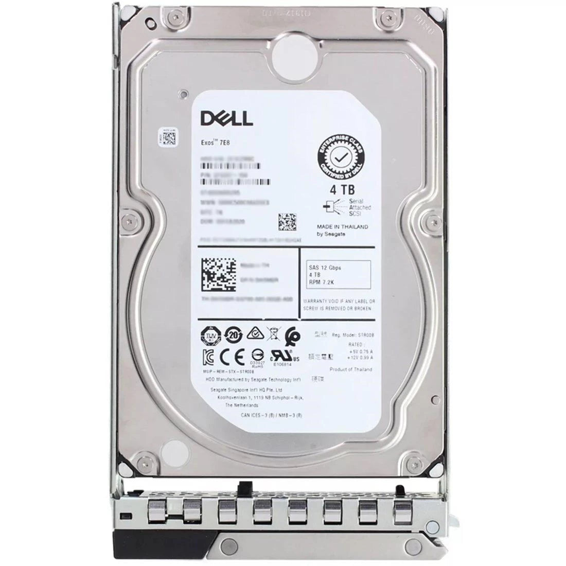 戴爾 280K5 4TB 7.2K NL SAS 12Gbps 512n 3.5 吋熱插拔硬碟帶托盤 |用過的