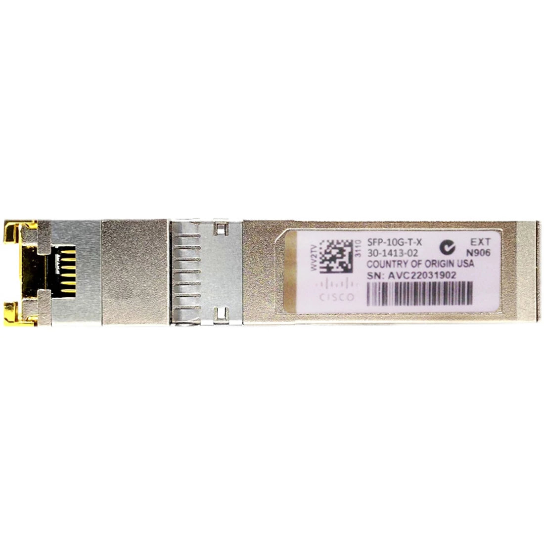 Cisco 30-1413-02 10GBASE-T Copper SFP+ Transceiver 10G TX RJ-45 30M