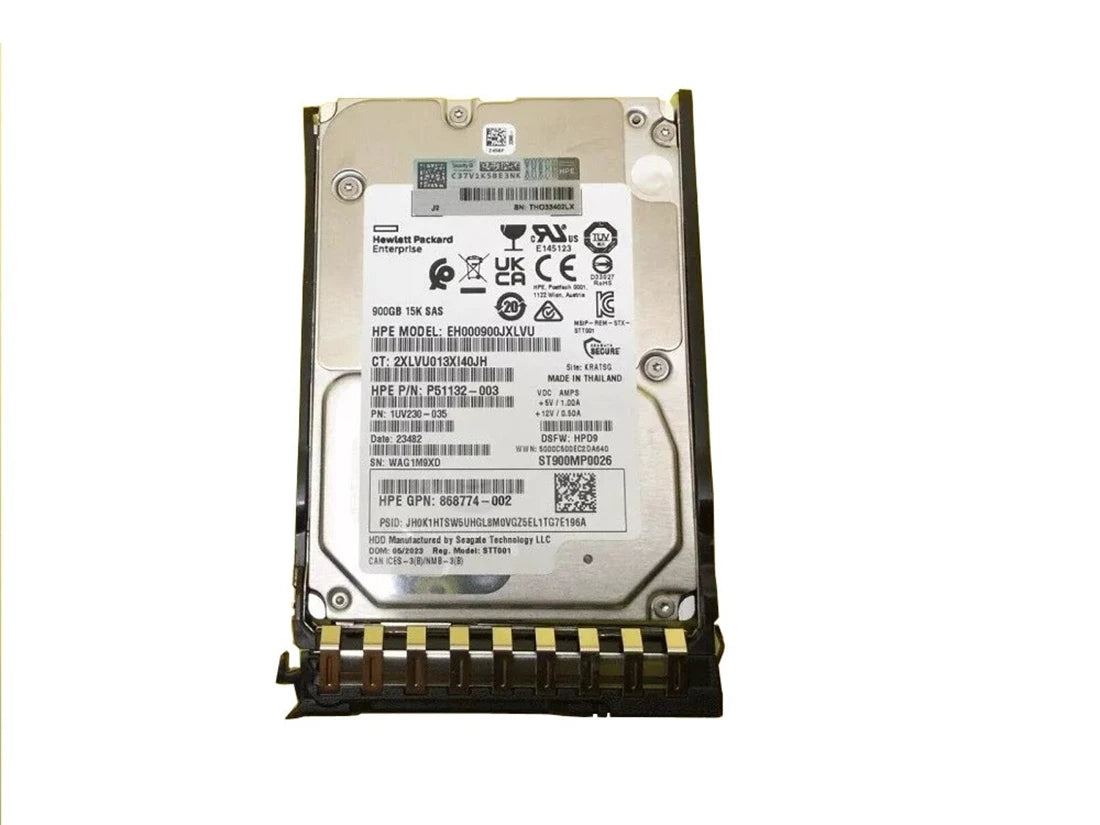 HPE P40751-001 Mission Critical Hard Drive 900 GB SAS 12Gb/s New F/s | USED
