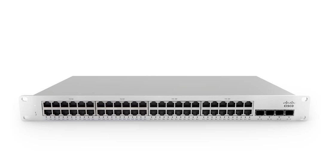 Cisco MS150-48LP-4X Meraki Stck Cld-Mngd 48GE 370W PoE Swtch | USED