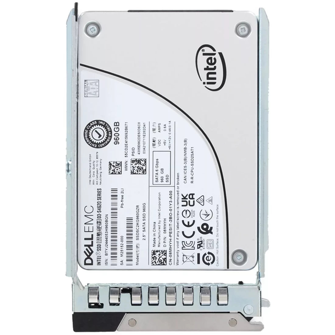 戴尔 DYMD0 960GB SATA-6Gbps 混合用途 3DWPD 2.5 英寸热插拔 SSD 参考 |用过的 主图