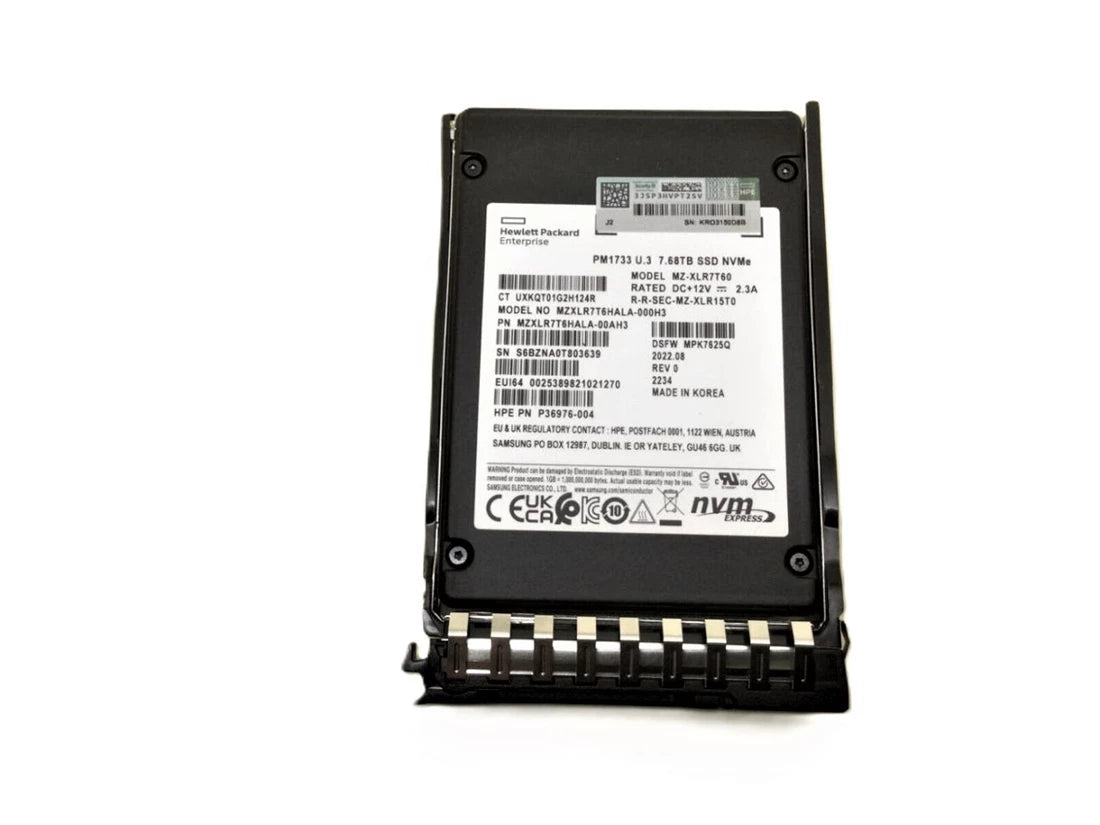 HPE PM1733 P36976-004 SSD 7.68 TB PCIe 4.0 x4 (NVMe) | USED Main image
