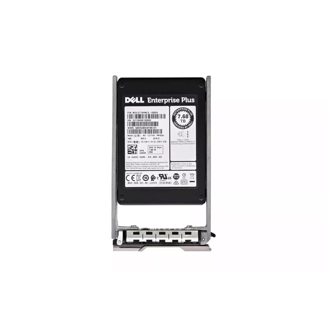Dell JNV25 7,68 TB SAS-12 Gbit/s 2.5" Leseintensive TLC-SSD | GEBRAUCHT Hauptbild