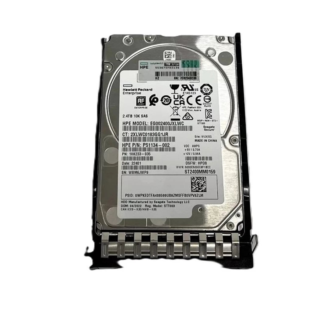 HPE P28354-001 2.4TB 10K SAS 12G Mission Critical 2.5 Inch BC ISE Hdd-F/S | USED