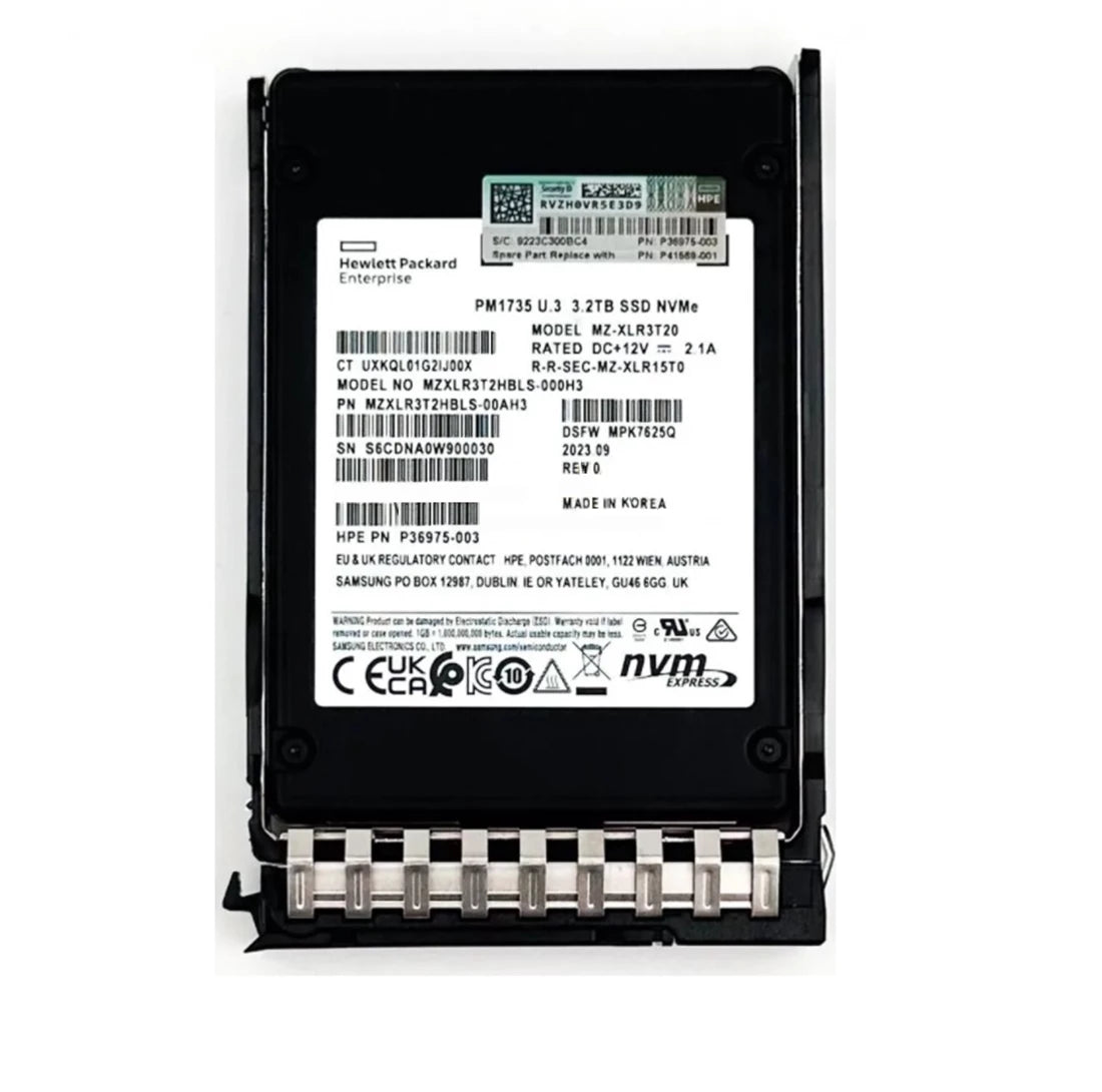 HPE PM1735 P41005-001 SSD 3.2 TB Pci Express 4.0 (NVMe) HPE HPE Renew | USED