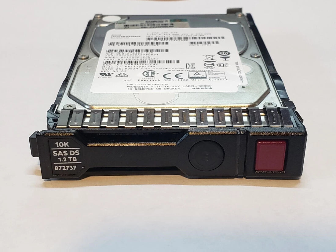 HPE 872483-005 Enterprise Hard drive 1.2 TB SAS 12Gb/s New F/s | USED Main image