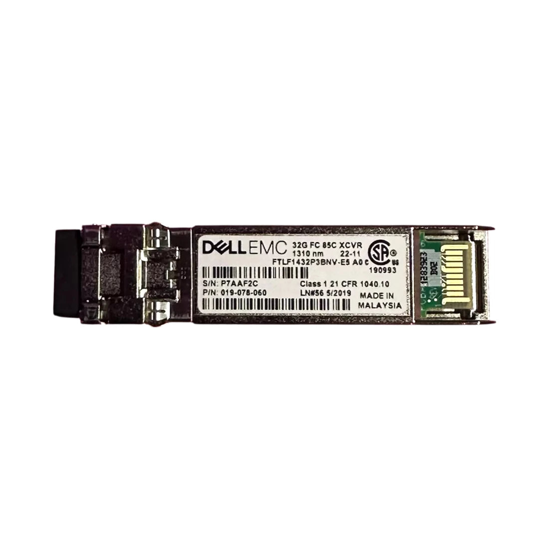 Dell 019-078-060 SFP28 32GB LX LW 1310nm Single Mode SFP+ Transceiver Main image