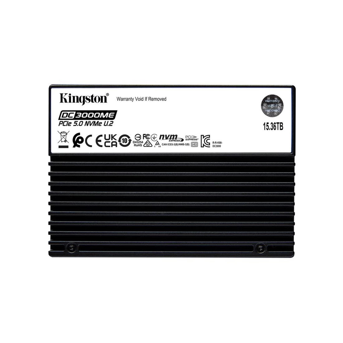 Kingston SEDC3000ME/15T3 15.36TB PCIe NVMe Gen5 x4 U.2 Enterprise Ssd. | USED