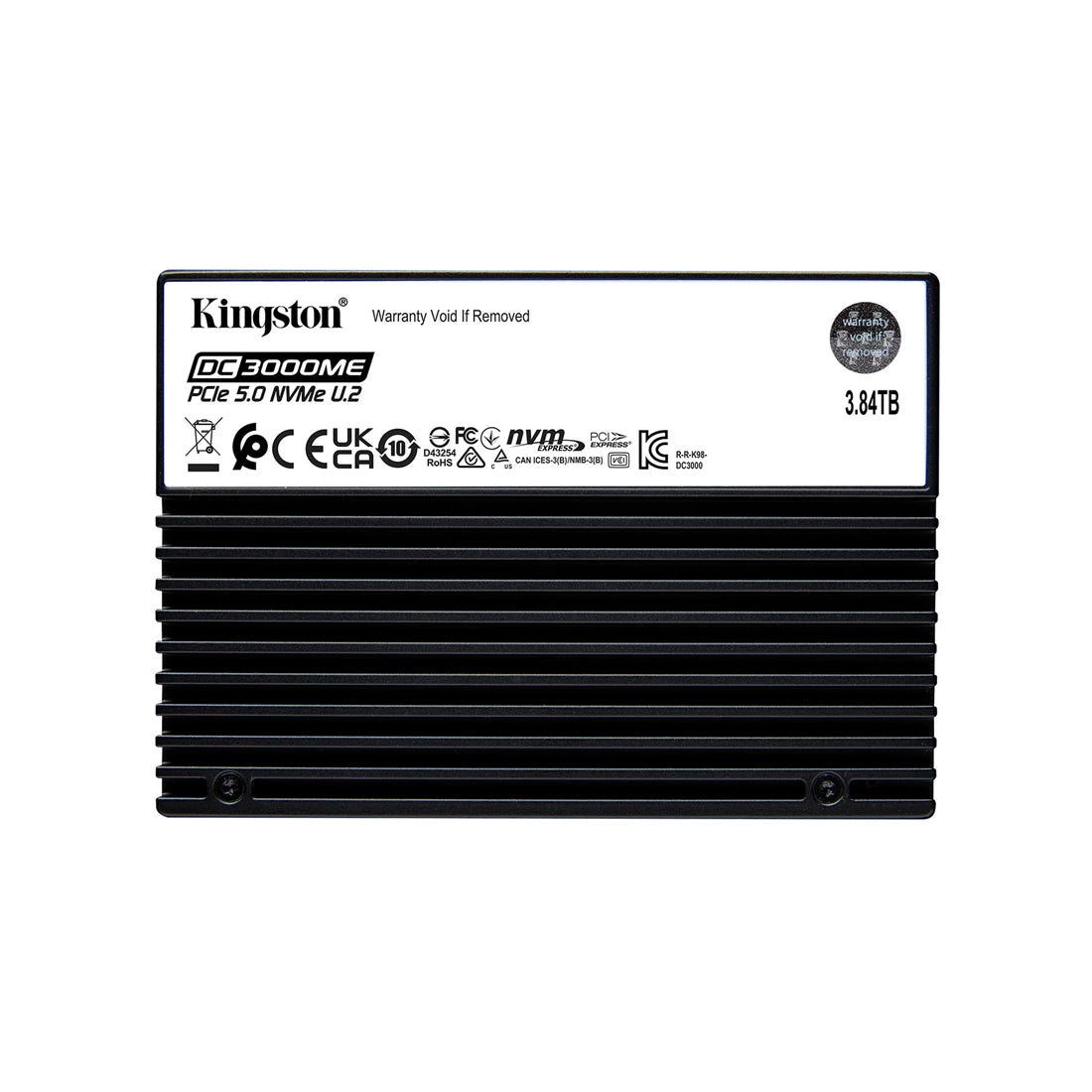 Kingston SEDC3000ME/3T8 3.84TB PCIe NVMe Gen5 x4 U.2 Enterprise Ssd | USED