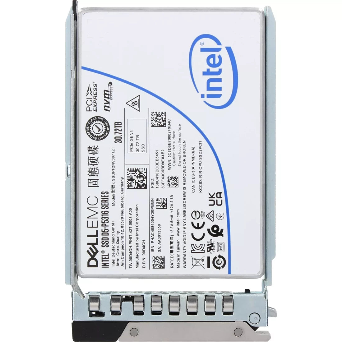 Dell 0D4GH 30.72TB QLC PCIe Gen4.0 x4 NVMe U.2 SFF SSD | USED
