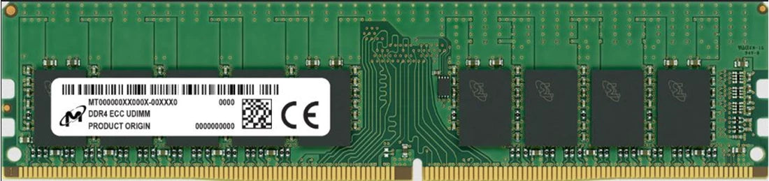 Micron MTA9ASF2G72AZ-3G2F1 16GB DDR4 3200MHz ECC Reg Unbuffered DIMM Memory | USED
