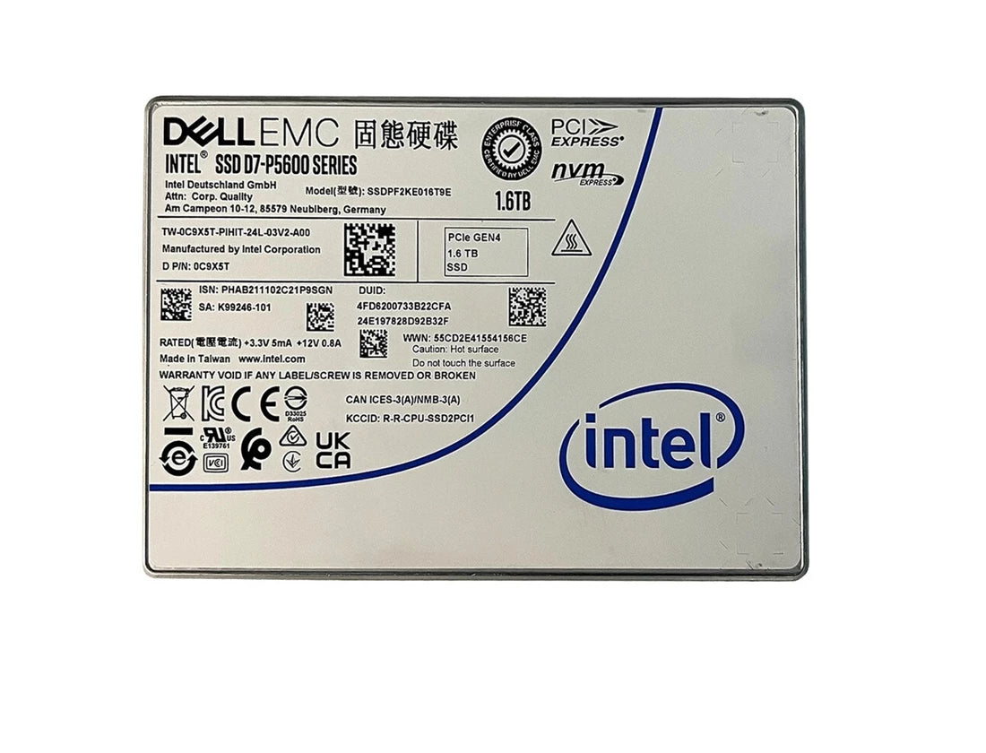 Intel D7-P5600 SSDPF2KE016T9E SSD 1.6 TB Pci Express 4.0 X4 (NVMe) DELL OEM | USED Main image