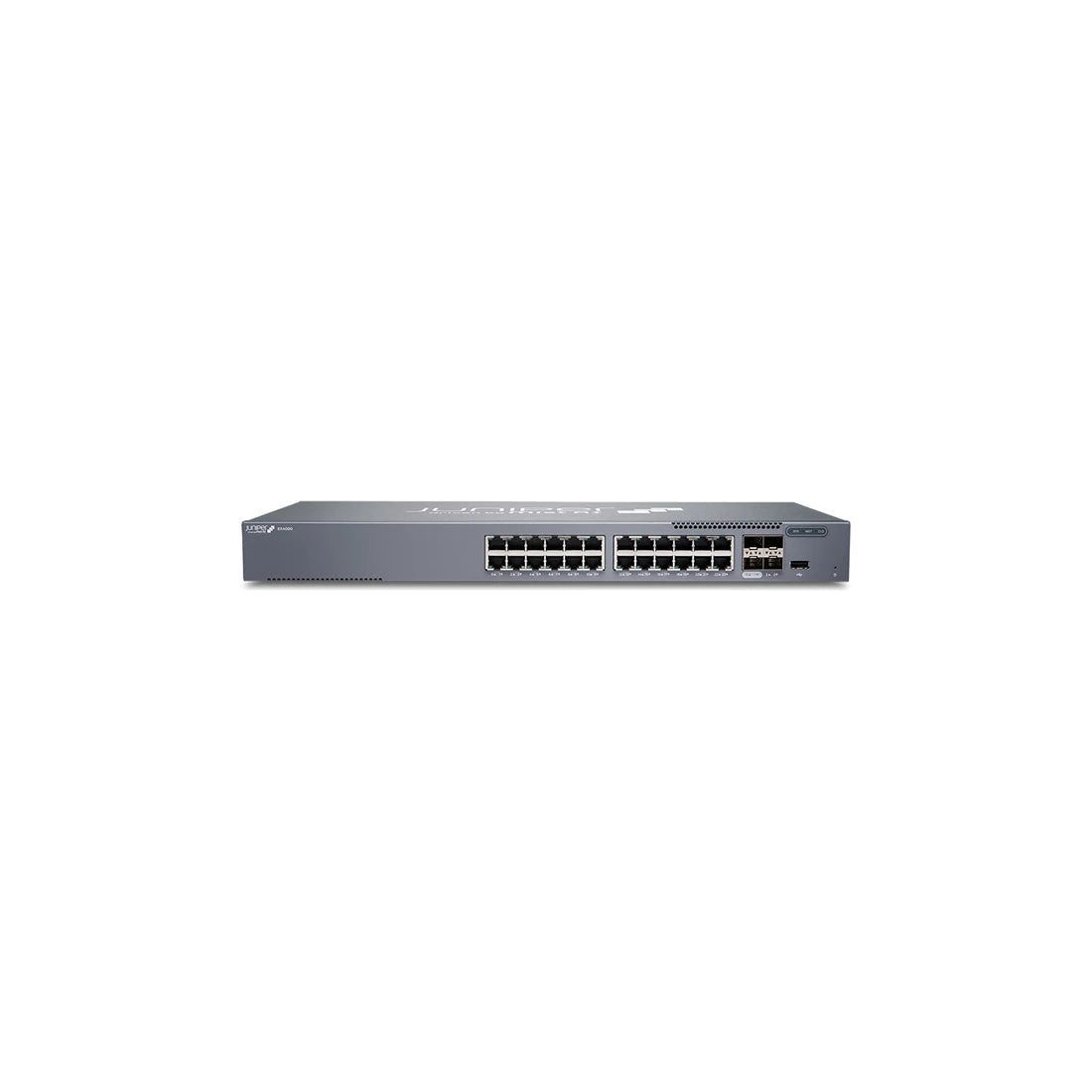 Juniper Networks EX4000-24T Offers 24 x 1GbE non-PoE access ports 2 x 1/10G SFP+ uplink ports and 2 x 10G SFP+ VC ports | NEW