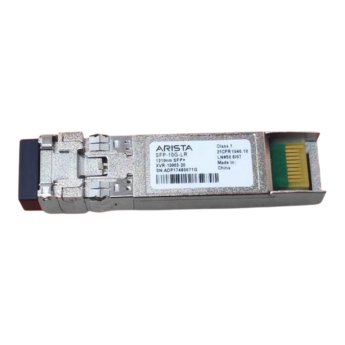 Arista XVR-10003-20 SFP-10G-LR 10GBASE-LR 1310nm 10km SFP+ Transceiver Module 主圖