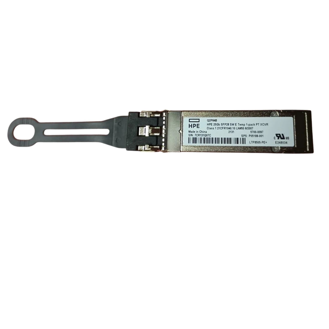 HPE P05199-001 25Gb SFP28 단파 확장 온도 1팩 풀 탭 광 트랜시버 | 사용된 메인 이미지