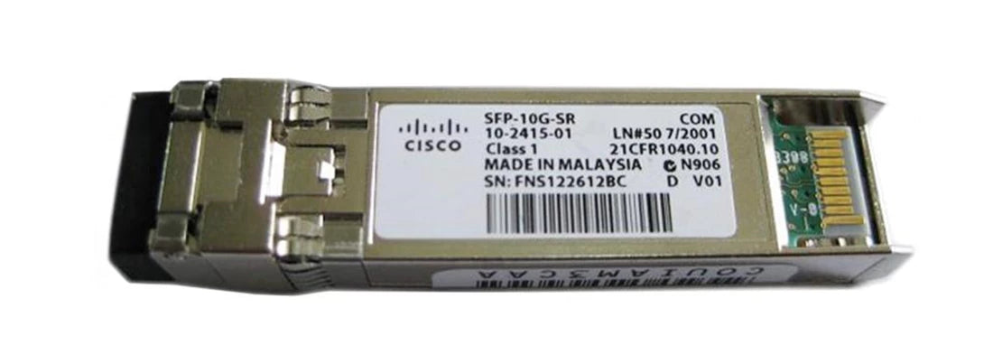 Cisco 10-2415-01 10GBASE-SR SFP+ 트랜시버 모듈 LC/PC 다중 모드 | 사용된