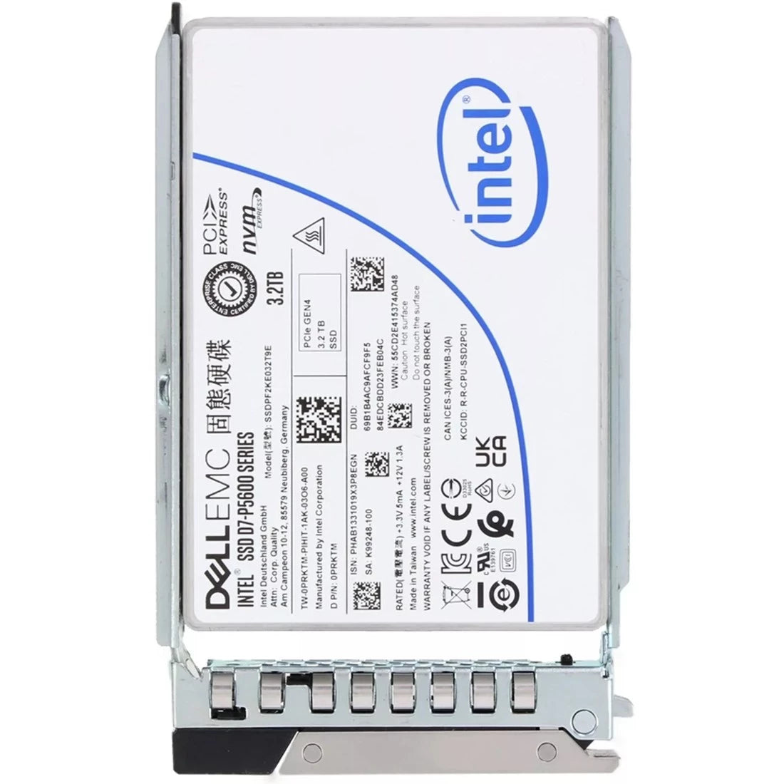 Dell EMC PRKTM 3.2TB 2.5 英寸混合用途 PCIe Gen4 固态硬盘 |用过的 主图