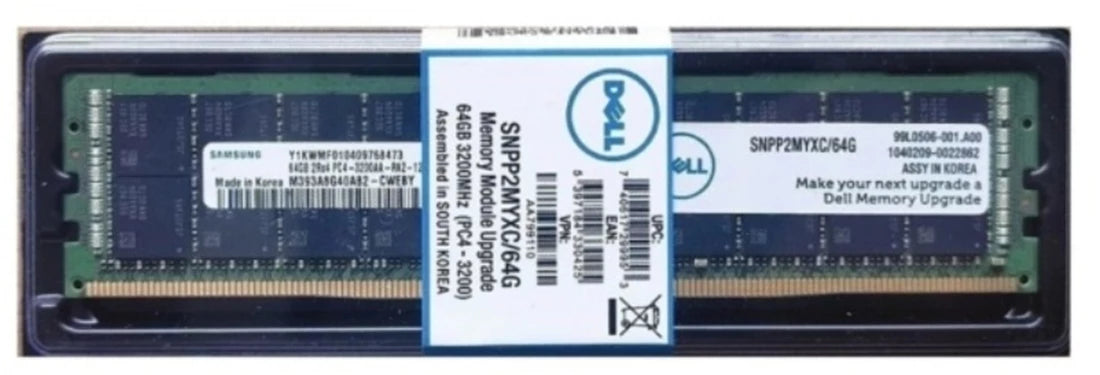 Dell SNPP2MYXC/64G 64GB 2RX4 Ddr4 3200Mhz PC4-25600 Samsung OEM | ĐÃ SỬ DỤNG