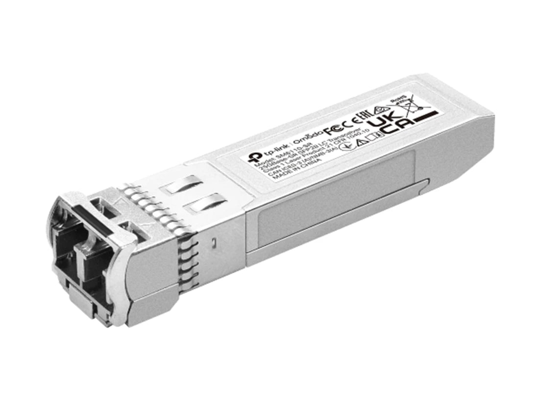 TP-LINK SM6110-SR Omada 25GBase-SR SFP28 LC Transceiver Module.