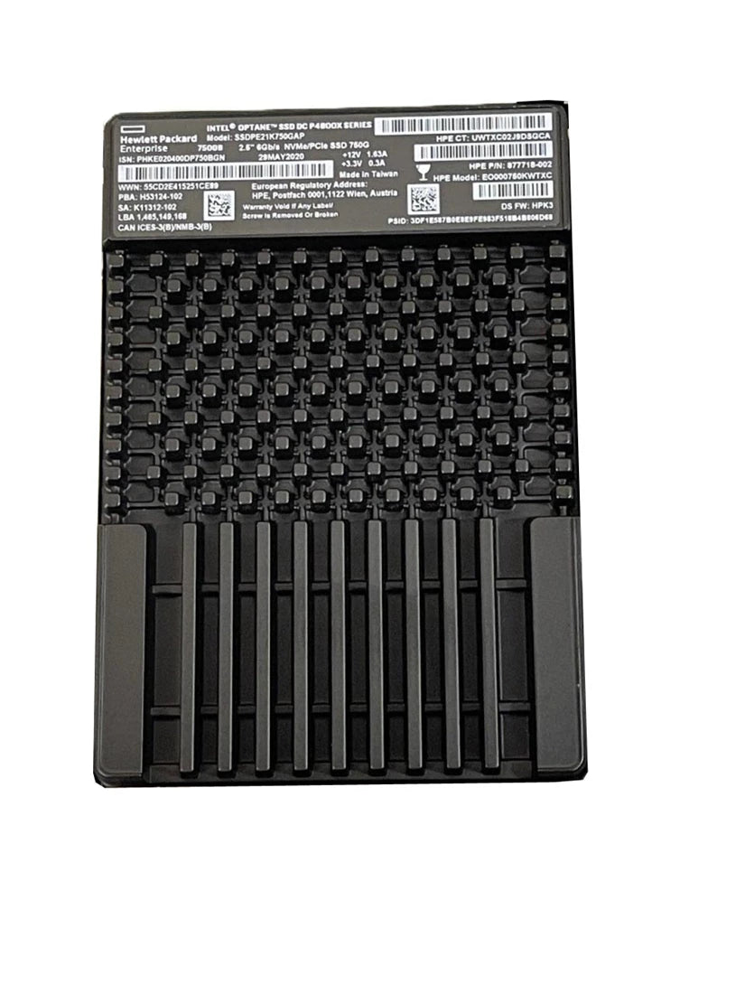 Intel Optane DC P4800X SSDPE21K375GAP SSD 375 GB Pci Express 3.0 (NVMe) HPE OEM | USED Main image