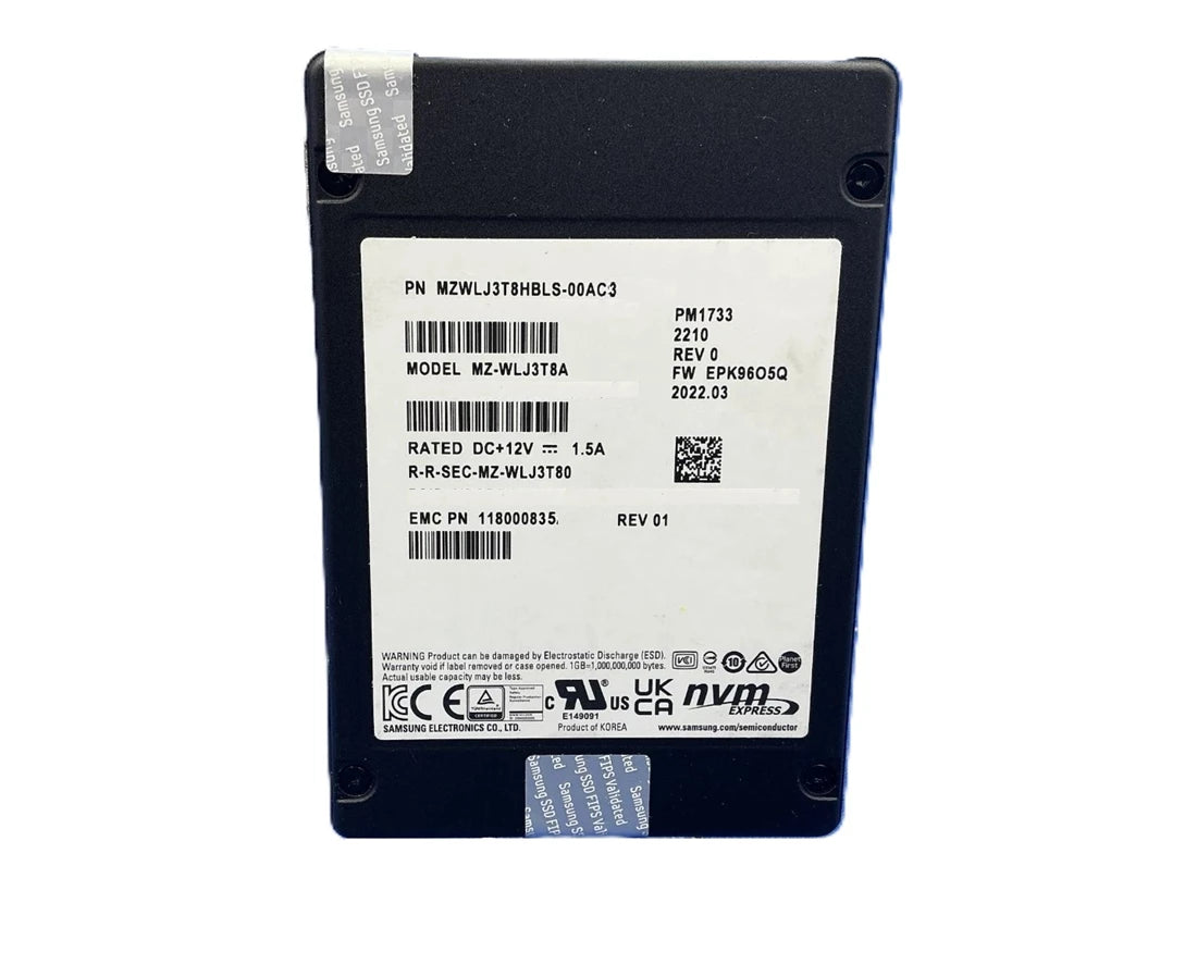 EMC PM1733 118000835 SSD 3.84 TB PCIe 4.0 x4 (NVMe) New | USED