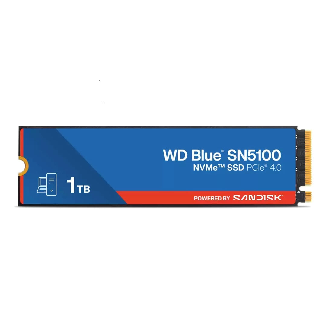 WD Blue WDS100T5B0E SN5100 1TB PCIe Gen 4.0 NVMe M.2 2280 Internal SSD | USED