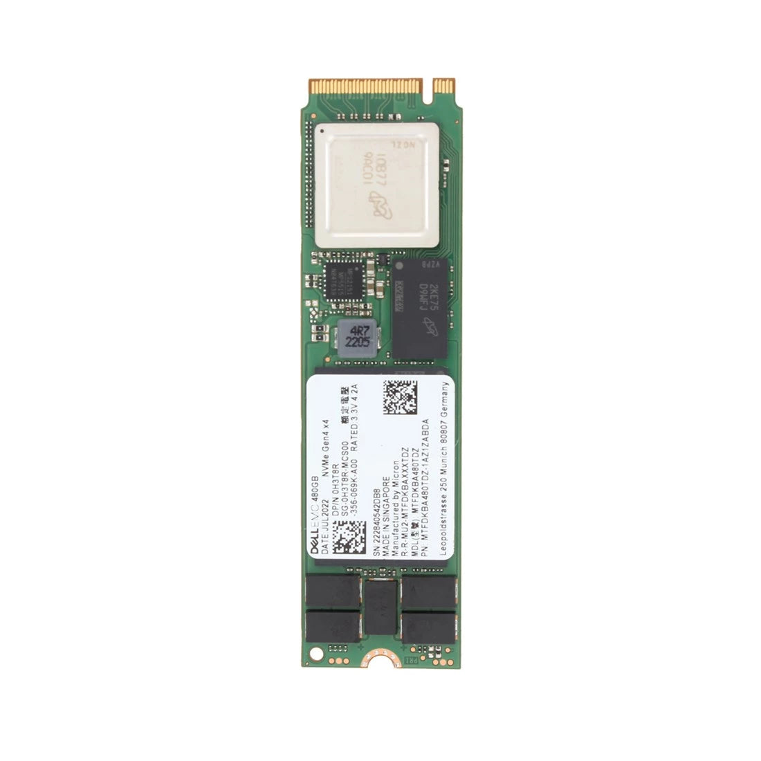 Dell 3H1F4 480 GB PCIe Gen4 NVMe M.2 2280 SSD für BOSS-N1 Controller-Karte | GEBRAUCHT