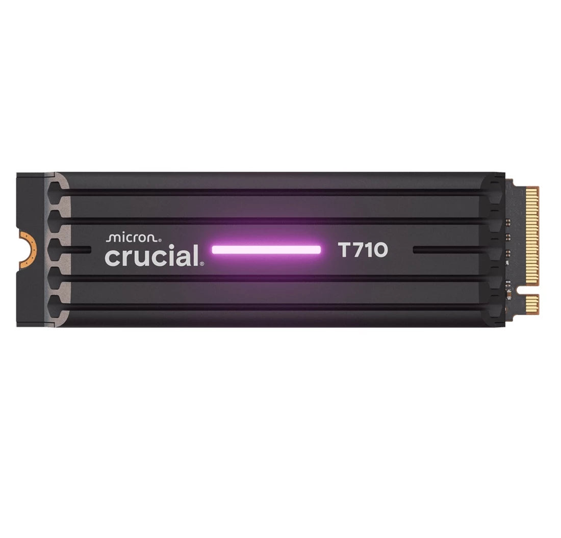 Crucial CT2000T710SSD5 T710 2 To NVMe (PCIe Gen5 x4) SSD interne M.2 2280 avec dissipateur thermique | UTILISÉ