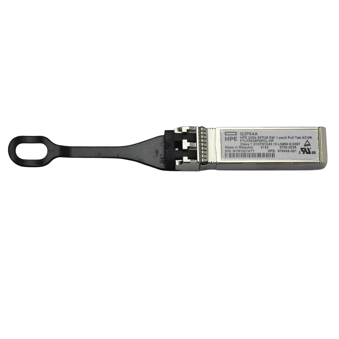 HPE Q2P64A 25Gb SFP28 Short Wave 1-pack Pull Tab Optical Transceiver | NEW