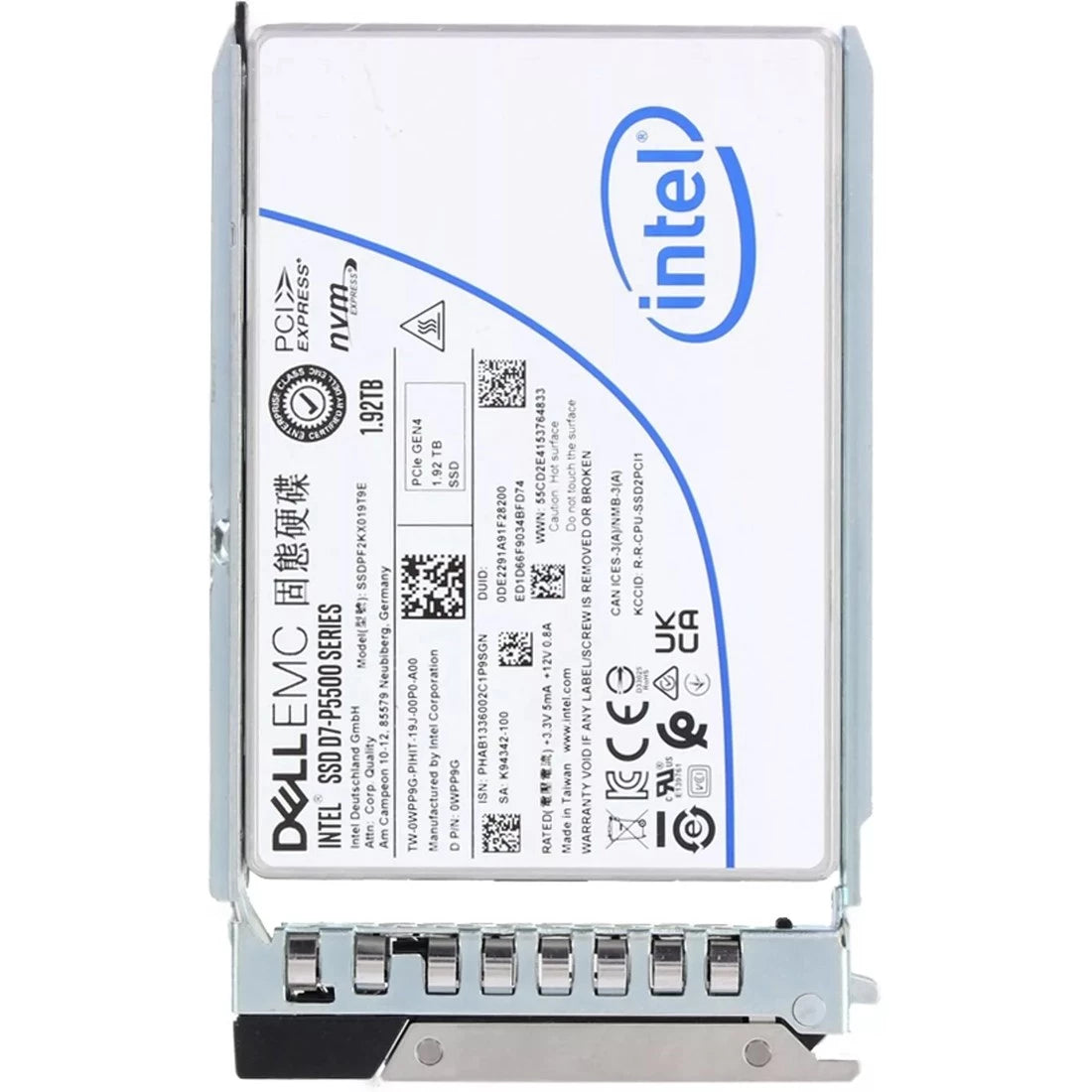 SSD Dell WPP9G 1.92TB U.2 NVMe PCIe 4.0 x4 – Đọc TLC 1DWPD chuyên sâu | ĐÃ SỬ DỤNG Hình ảnh chính