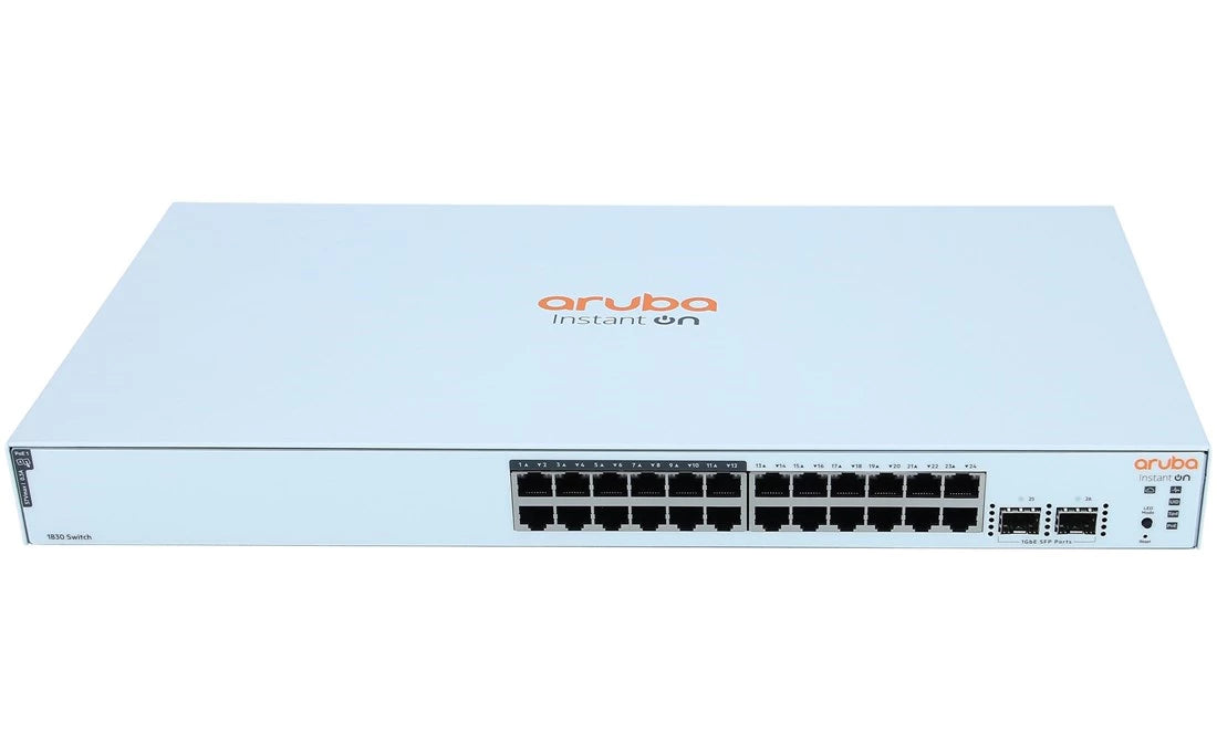 HPE JL813A Aruba Instant on 1830 24G 12p Cl4 PoE 2SFP 195W <tc>Switch</tc> REF | VERWENDET Hauptbild